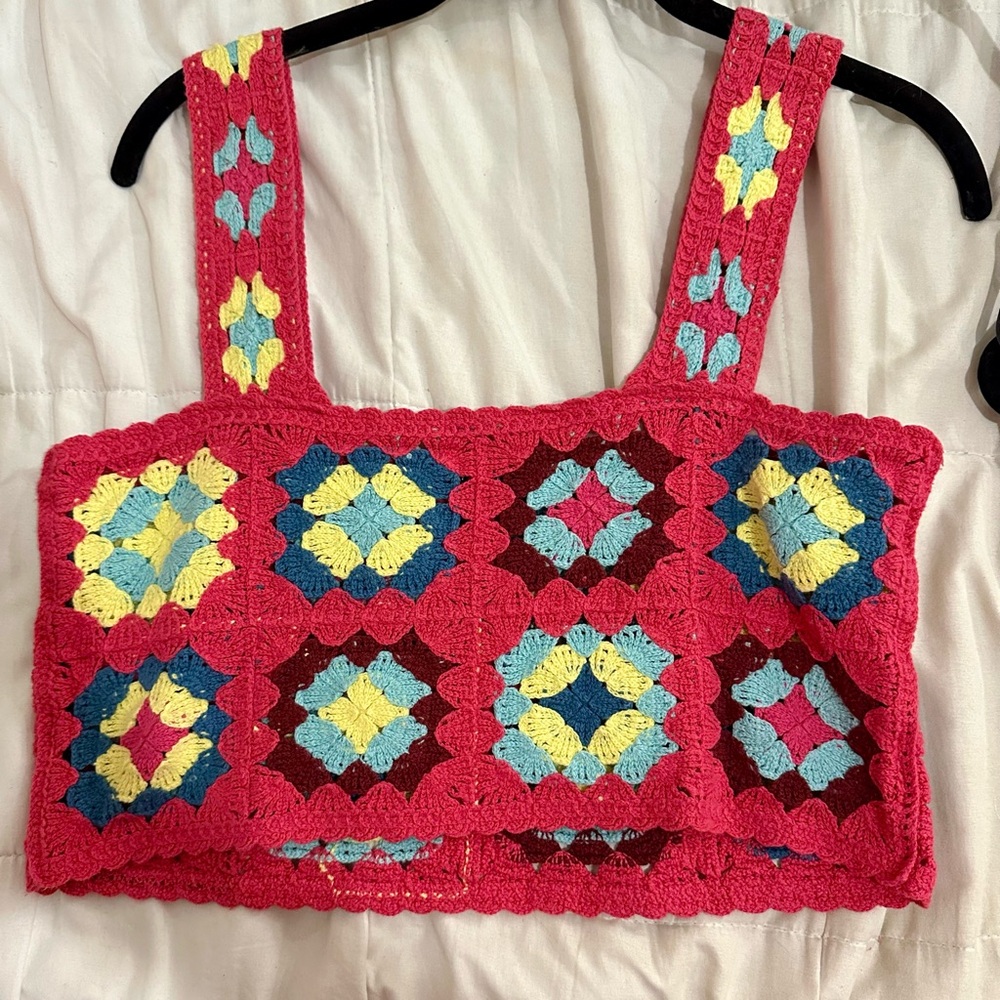 Crochet Crop Tank Top